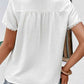 Textured Lace Trim Tee Shirt