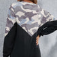 Camouflage Round Neck Long Sleeve Sweatshirt