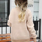 Sophia & Grace Striped V-Neck Dropped Shoulder Button-Up Cardigan