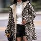Leopard Print Hooded Teddy Coat