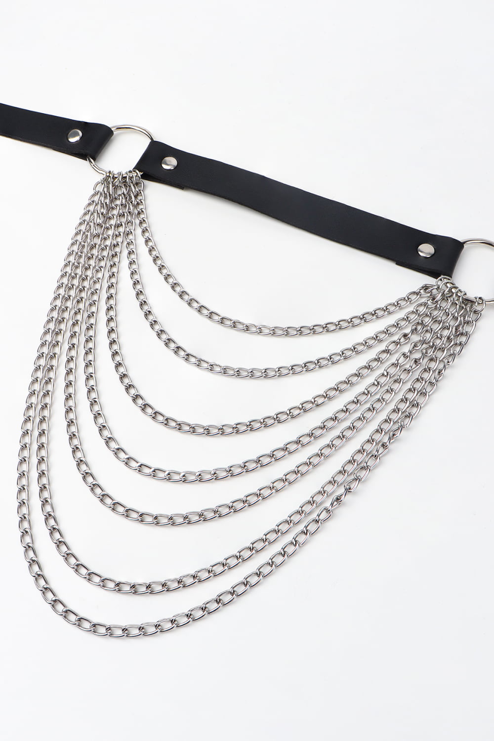 Women's PU Belt with Chain