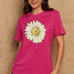 Malibu Dreams Simply Love Full Size FLOWER Graphic Cotton Tee
