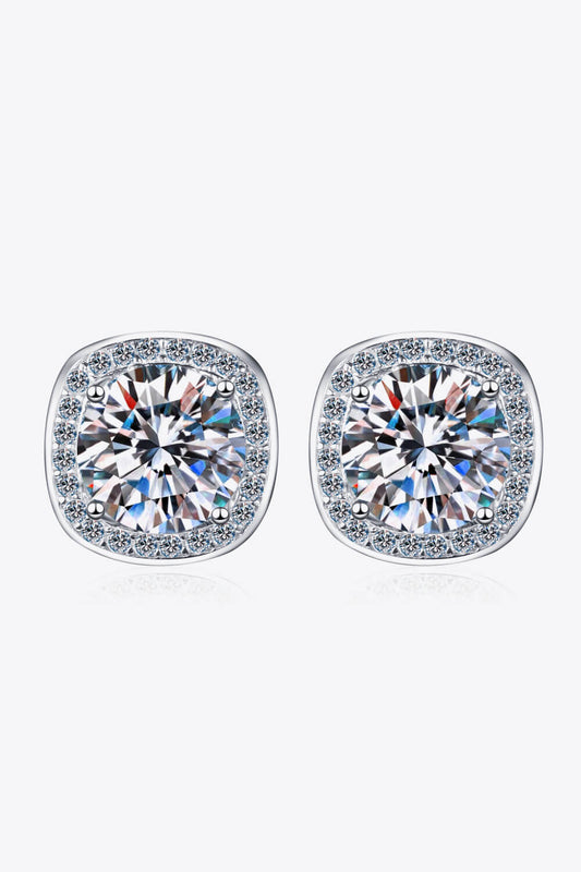 Women's Let Me Love You 1 Carat Moissanite Stud Earrings