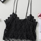 CAMI CHIC V-Neck Lace Cropped Cami 🦋