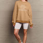 Simply Love Full Size EAT DRINK & BE THANKFUL Round Neck Sweatshirt
