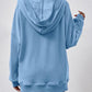 V-Neck Drop Shoulder Long Sleeve Hoodie