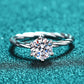 1 Carat Moissanite 6-Prong Twisted Ring 💜