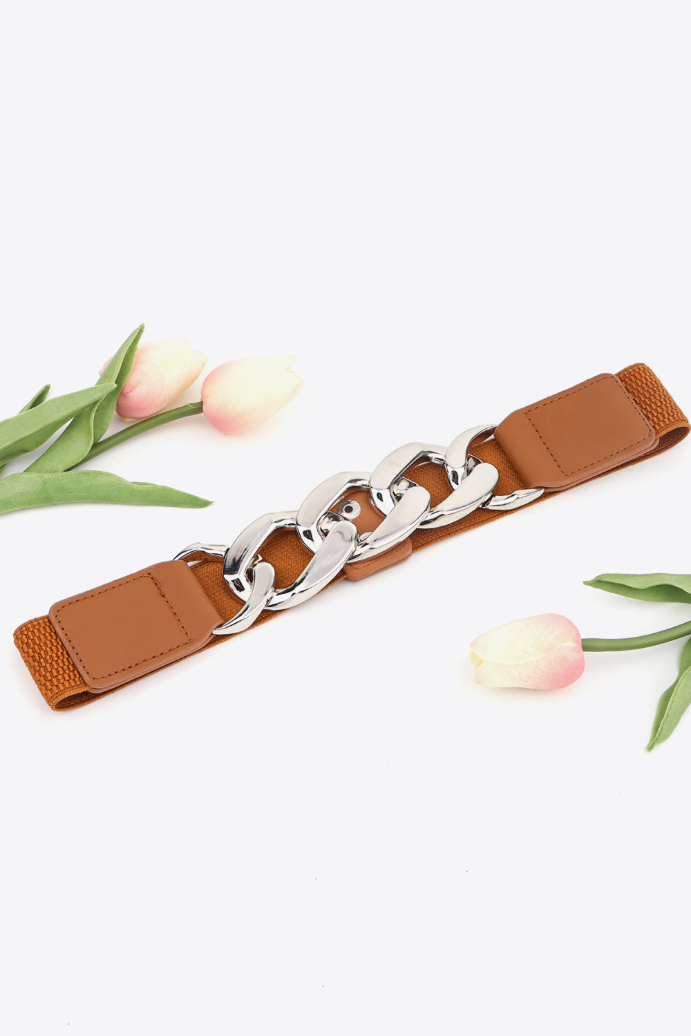 Women's Chain Detail Elastic Belt