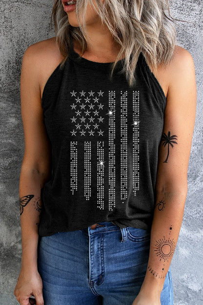 SALTYMIND Full Size Graphic Grecian Neck Tank