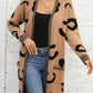 Printed Long Sleeve Cardigan with Pockets