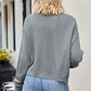 Button Up Dropped Shoulder Cardigan