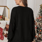 Christmas Time MAMA IT'S COLD OUTSIDE Full Size Graphic Dropped Shoulder Sweatshirt