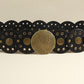 One Size Round Shape PU Leather Belt