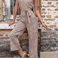NatureJumpers Printed Tie-Waist Wide Leg Jumpsuit