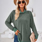 Contrast Mock Neck Long Sleeve T-Shirt