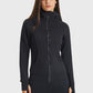 Zip Up Seam Detail Hooded Sports Jacket