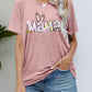 Seasonal Easter MAMA Graphic Round Neck T-Shirt