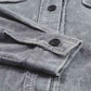 Washed Button Down Dropped Shoulder Jacket