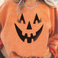 Full Size Round Neck Dropped Shoulder Jack-O'-Lantern Graphic Sweatshirt