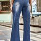 BeyondYou Buttoned Loose Fit Jeans with Pockets
