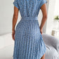 SoPretty Ditsy Floral Pleated Belted Dress