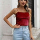 Straight Neck Cropped Cami