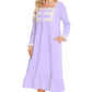 Full Size Lace Detail Square Neck Flounce Sleeve Night Dress