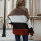 Color Block Round Neck Sweater