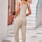 Spaghetti Strap Jumpsuit with Pockets