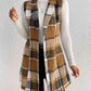 Savannah Mea Plaid Lapel Collar Vest