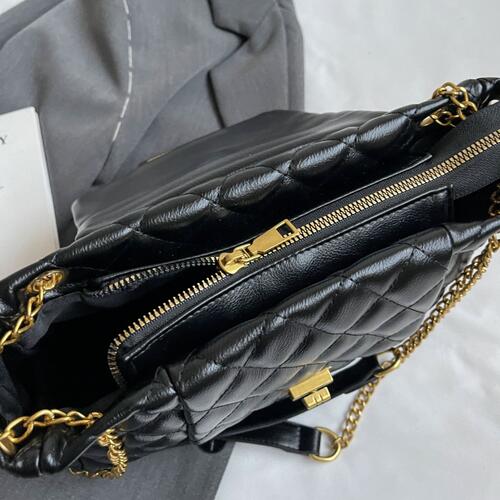 Dazzling Lifestyle Black PU Leather Shoulder Bag