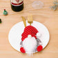 Christmas 3-Piece Faceless Gnome Cutlery Holders