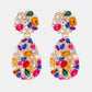 Teardrop Shape Zinc Alloy Dangle Earrings