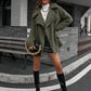 Double Take Zip-Up Collared Teddy Jacket
