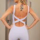 Crisscross Wide Strap Active Romper