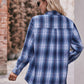 Plaid Dropped Shoulder Longline Shirt