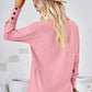 Full Size V-Neck Long Sleeve Blouse