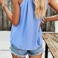Ruched Grecian Neck Tank