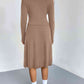CozyWonders Rib-Knit Sweater and Skirt Set