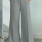 Drawstring Wide Leg Pants with Pockets
