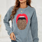 Round Neck Dropped Shoulder MAMA Graphic Sweatshirt