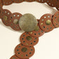 One Size Round Shape PU Leather Belt