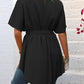 Tied Round Neck Half Sleeve Blouse