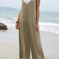 Full Size Wide Strap Jumpsuit with Pockets