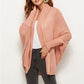 Open Front Batwing Sleeve Cardigan