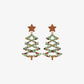 Christmas Tree Rhinestone Alloy Earrings