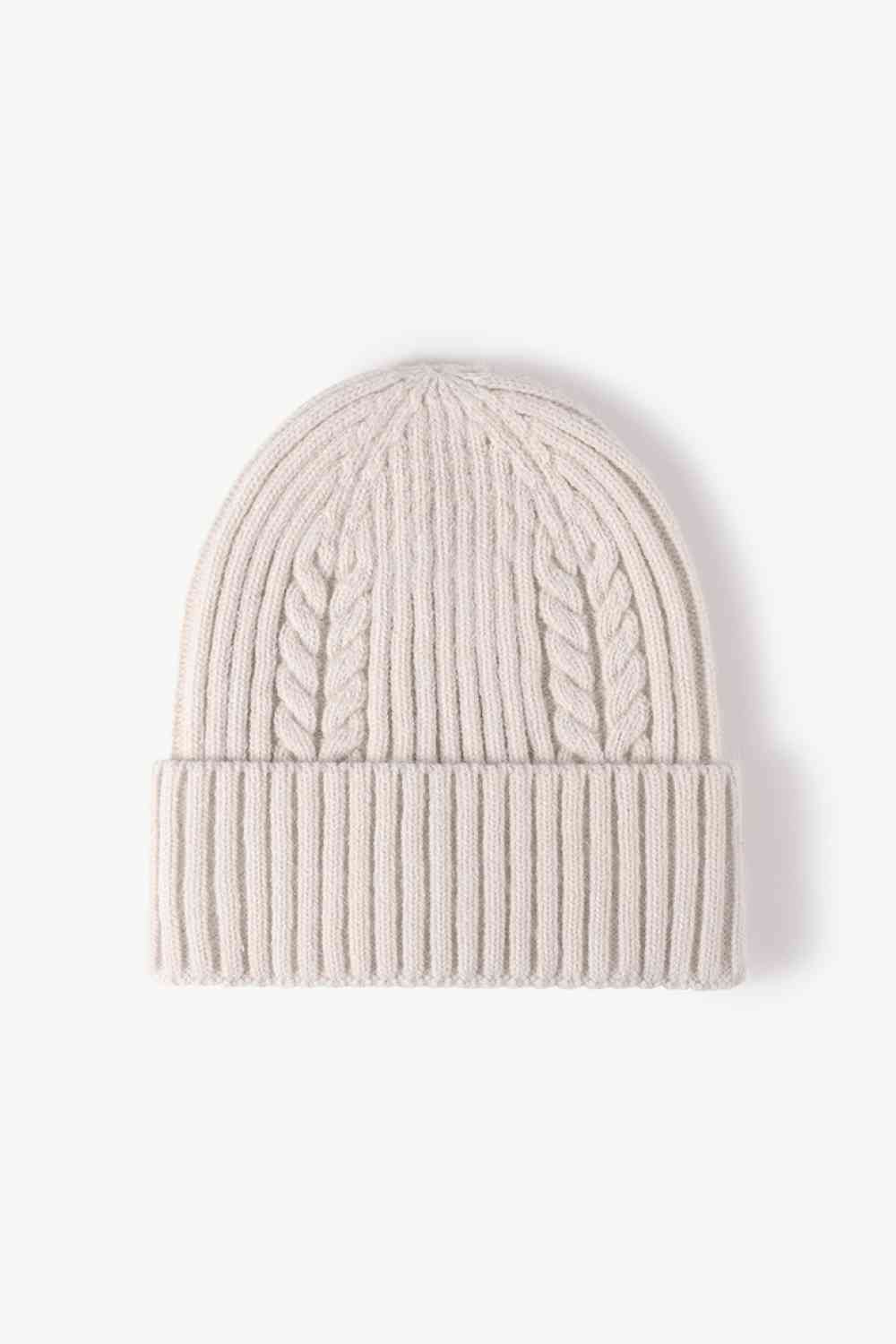 Cable-Knit Cuff Beanie