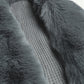 One Size Striped Fringe Detail Long Sleeve Poncho