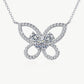 Women's Moissanite Butterfly Pendant Necklace