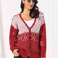 Christmas Snowflake Button Down Cardigan